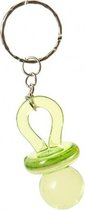 sleutelhanger fopspeen junior 5 cm groen