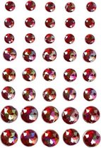 strasstenen rood 6 + 8 + 10 mm 40 stuks