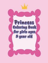 princess coloring book for girls ages 5 year old