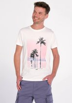 J&JOY - T-Shirt Mannen 13 Byron Bay Palm Pic
