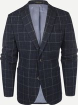 Steppin' Out Herfst/Winter 2021  Shetland Check Blazer Mannen - Regular Fit - Wol - Blauw (54)