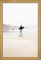 JUNIQE - Poster met houten lijst Focus -30x45 /Ivoor & Wit