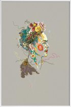 JUNIQE - Poster in kunststof lijst Frida 2 -20x30 /Kleurrijk