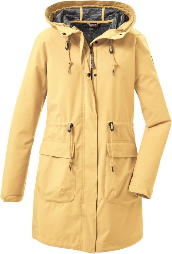 Functionele dames parka Killtec geel/oker - maat 48