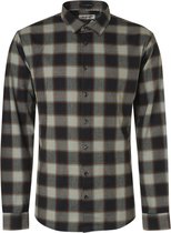 No-Excess Overhemd Ruit Zwart - maat XL