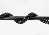 Erperium Spiraalsnoer - zwart - 3m - zit sta bureau