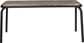 Bank - industrieel vintage - metaal onderstel - zwart - 100 cm breed