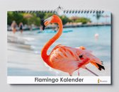 Cadeautip! Flamingo kalender 35x24 cm | Flamingo verjaardagskalender |Flamingo wandkalender| Kalender 35 x 24 cm