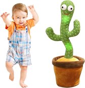 Gift Land®Sing Cactus Mimicking Toy,Funny Dancing Cactus Toy,Cactus Plush Toy,Doll Early Childhood Education Toys,Can mimic Speaking,Sing,Repeat,LED