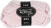 acrylgaren zachtroze 35 m. 50 gram