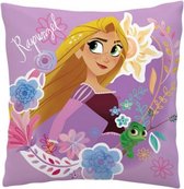 kussen Rapunzel poyester 35 x 35 cm paars