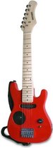 elektrische gitaar hout 6 snaren 770 mm rood