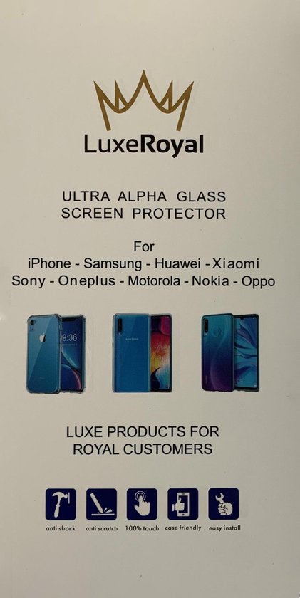 iPhone 13 Pro Max Screenprotector - Beschermglas iPhone 13 Pro Max Screen Protector Glas - 3 stuks - LuxeRoyal