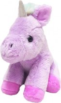 knuffel unicorn meisjes 12,7 cm pluche roze