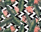 Placemat vinyl | Palm leaves | 6 stuks