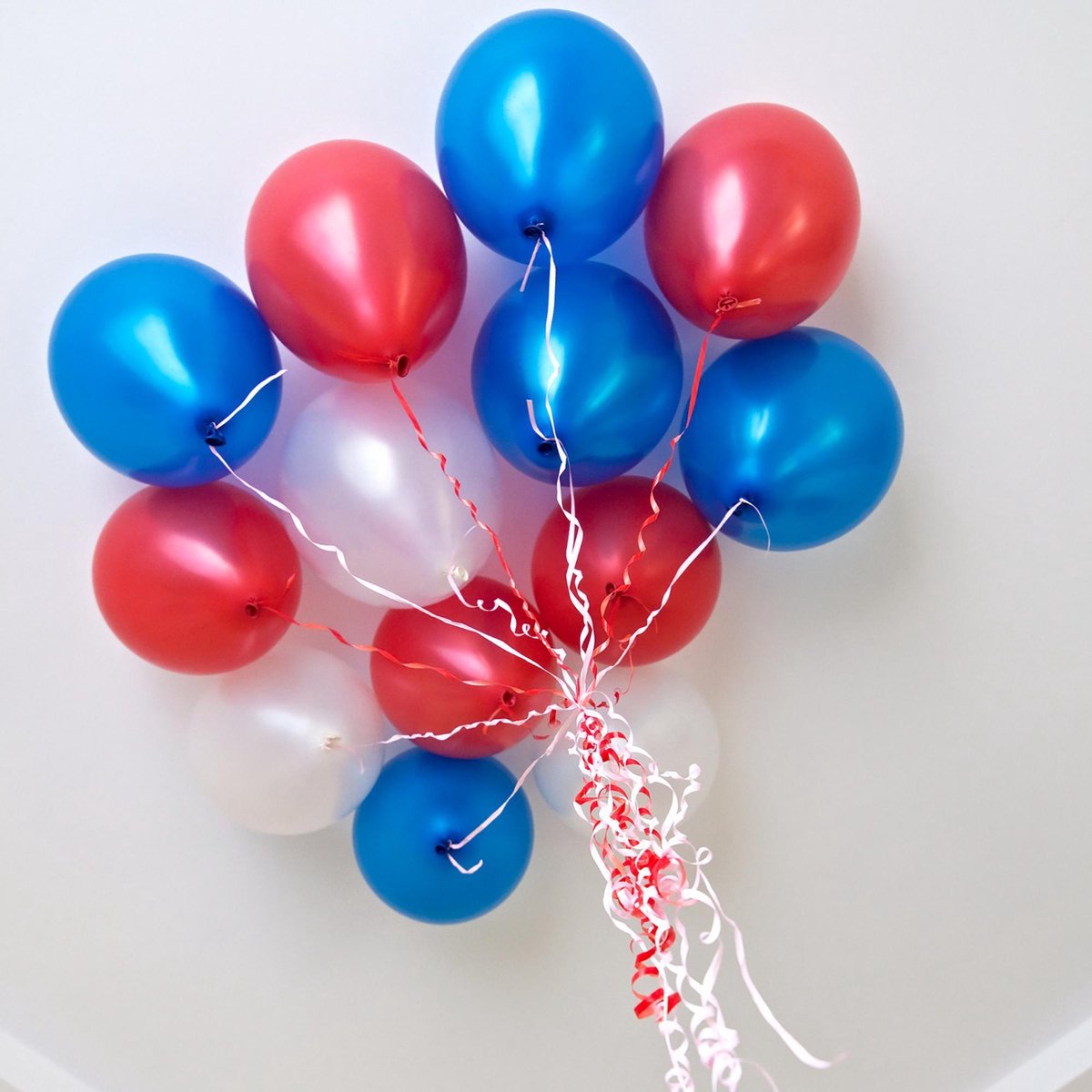 Partizzle 50x Nederland Gekleurde Confetti Helium & Latex Ballonnen - Koningsdag - WK / EK Voetbal 2024 - Carnaval - Holland Feestartikelen Versiering - Oranje Rood Wit Blauw — afbeelding 5