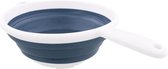 Excellent houseware | Vergiet vouwbaar - inklapbaar | Wit/Blauw - Ø 23 cm
