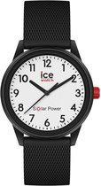 Ice Watch ICE solar power - Black white 018478 Horloge - Siliconen - Zwart - Ã˜ 36 mm