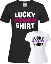 Bingo - Tshirt - Bingo Tshirt - Bedrukte shirts - Print - Tekst - geluk - keuze zwart of wit - diverse maten
