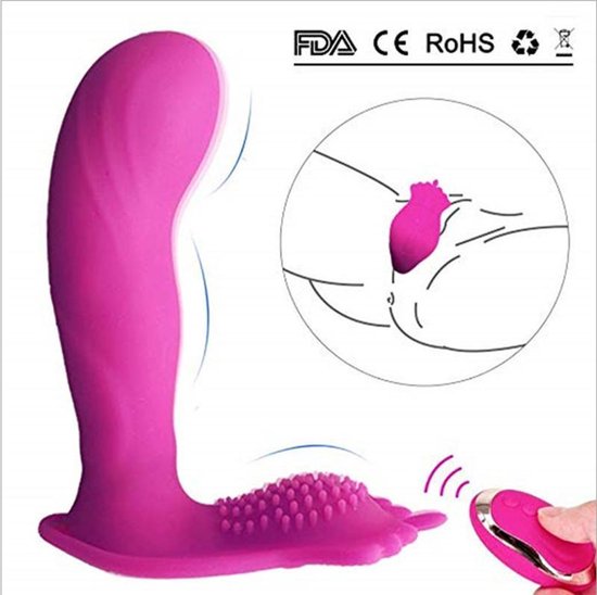papillon vibromasseur Mini Vibromasseur avec Stimulateur Clitoridien Papillon Rose USB
