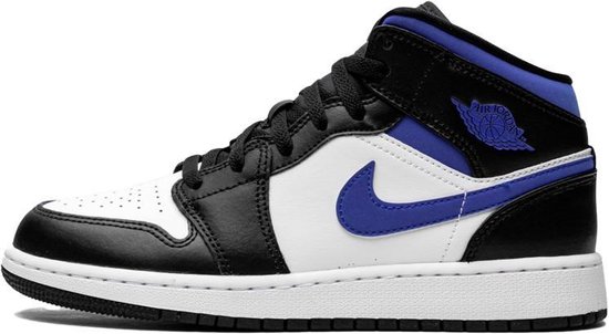 Nike Air Jordan 1 Mid (GS), White/Racer Blue-Black, 554725-140, EUR 39 |  bol.com