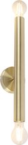 QAZQA tubi - Art Deco Wandlamp voor binnen - 2 lichts - D 85 mm - Goud/messing - Woonkamer | Slaapkamer