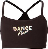 Papillon Sporttop Dance Flow Meisjes Katoen Zwart Maat 128