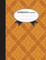 Composition Notebook, 8.5 x 11, 110 pages: Prajumyam Style 3