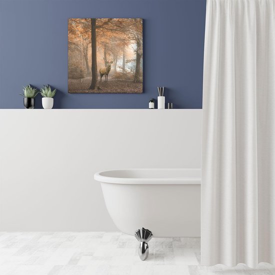 Artaza - Peinture sur toile - Cerf dans la forêt - Automne - 50x50 - Photo sur toile - Impression sur toile