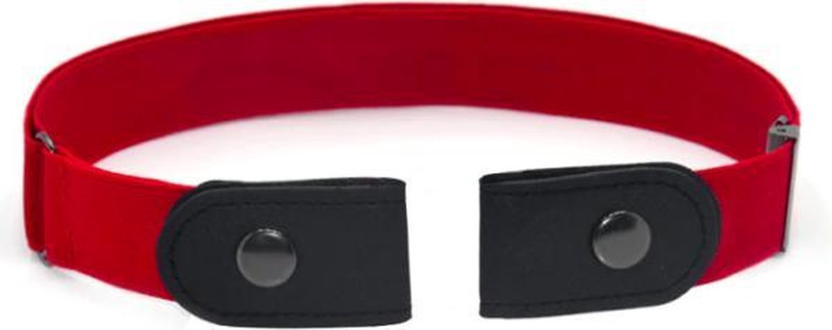ProductGoods - Elastische Riem 2.0 - Gespvrije Riem - Rekbare Riem - Riem Zonder Gesp - Stretch - Rood