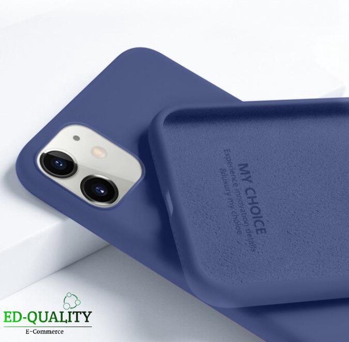Hoesje Silicone Blauw Voor Iphone 12