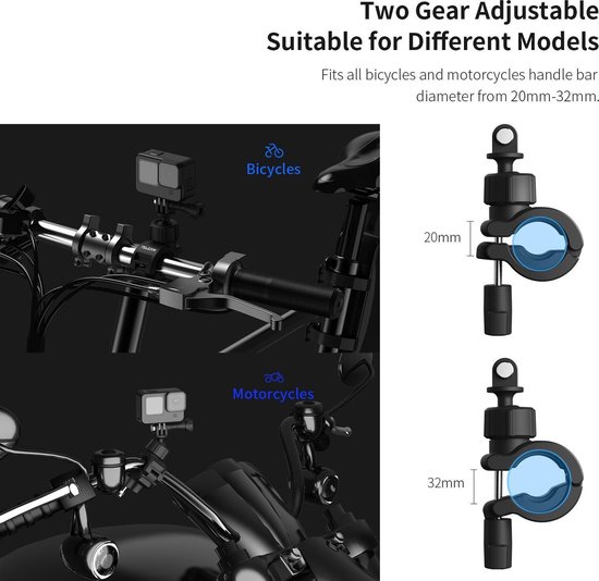Telesin Super Clamp 2 Piezas Rotación De 360 Grados | Cuotas sin interés