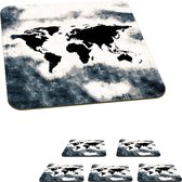 Onderzetters skyline - Leuk! van hout en staal Onderzetters skyline - Leuk! van hout en staal