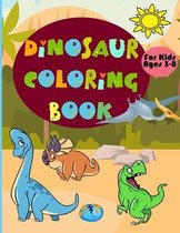 Dinosaur Coloring Book for Kids Ages 3-8