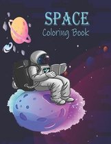 Space Coloring Book: Space Coloring Book for Kids and adult