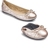 Butterfly Twists – ballerina schoenen dames – Olivia Rosé Goud – maat 36 - ballerina schoenen meisjes - Moederdag - Cadeau