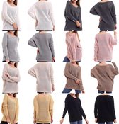 Damestrui - Oversized - Trui - Fashion Trui - Roze - Maat - S/M