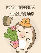 Small hedgehog coloring book