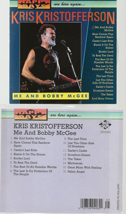 KRIS KRISTOFFERSON - ME AND BOBBY McGEE