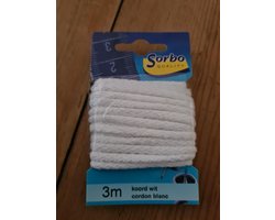 Sorbo Koord wit 3m