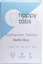 Happy Tabs - Refill Box - Tandpasta Tabletten - Fresh Mint (120 Tabletten)