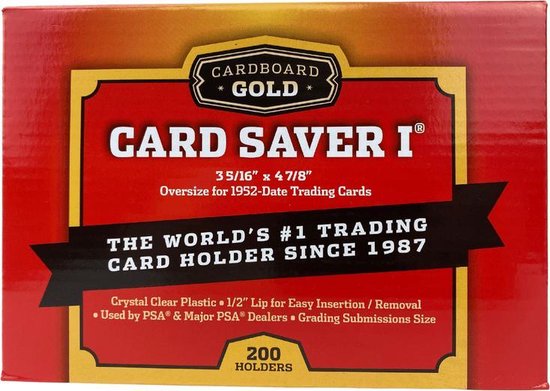 Cardboard Gold Card Saver 1 - semi rigid card holders - doos 200 stuks, Games