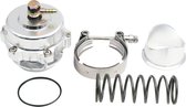 Motortuning-Universele 50MM V-Band Blow Off Valve Dump Valve Met Aluminium Flens SPRING+FLANGE Silver