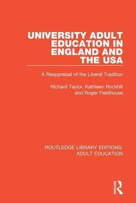 Routledge Library Editions: Adult Education- University Adul ... - cover