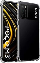 Xiaomi Poco M3 hoesje shock proof case transparant