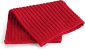 I2T Keukenset Effen - 6x Vaatdoek - Rood