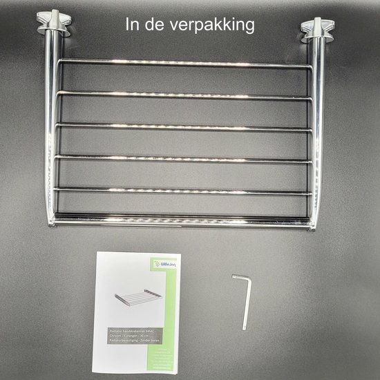 WillieJan Radiator rek voor handdoeken - Chroom - 5 stangen - 36 cm ...