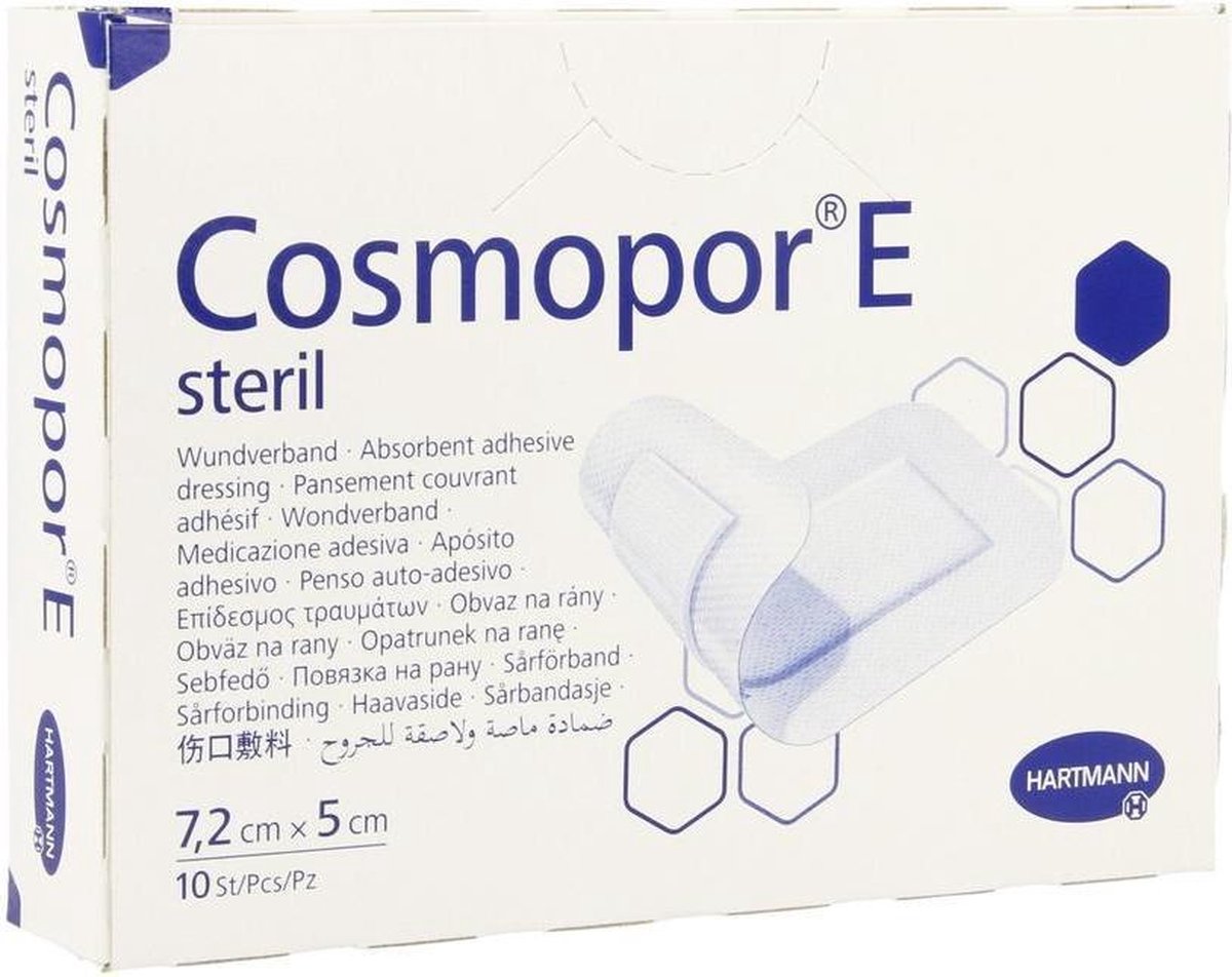 Goedkoopste Cosmopor Steriel Hartmann 7,2 x 5 cm 10 stuks