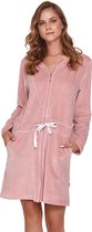 Doctor Nap Badjas Dames Velours | Kamerjas met Rits Dames | Papaya SWO.1008 XL