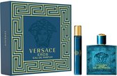 Versace Eros Giftset - 100 ml eau de parfum spray + 10 ml eau de parfum tasspray - cadeauset voor heren